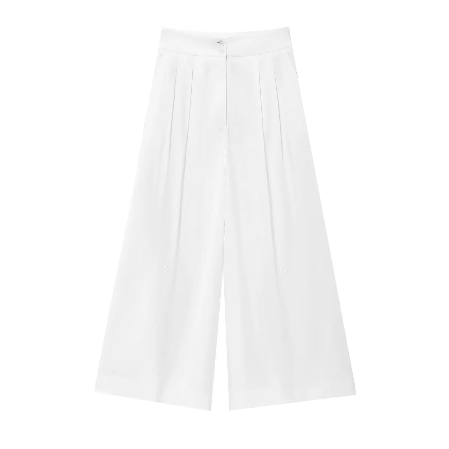 TFMLN Conjunto de pantalón de moda para mujer, sin mangas, cuello en V, top con cinturón, pantalones rectos