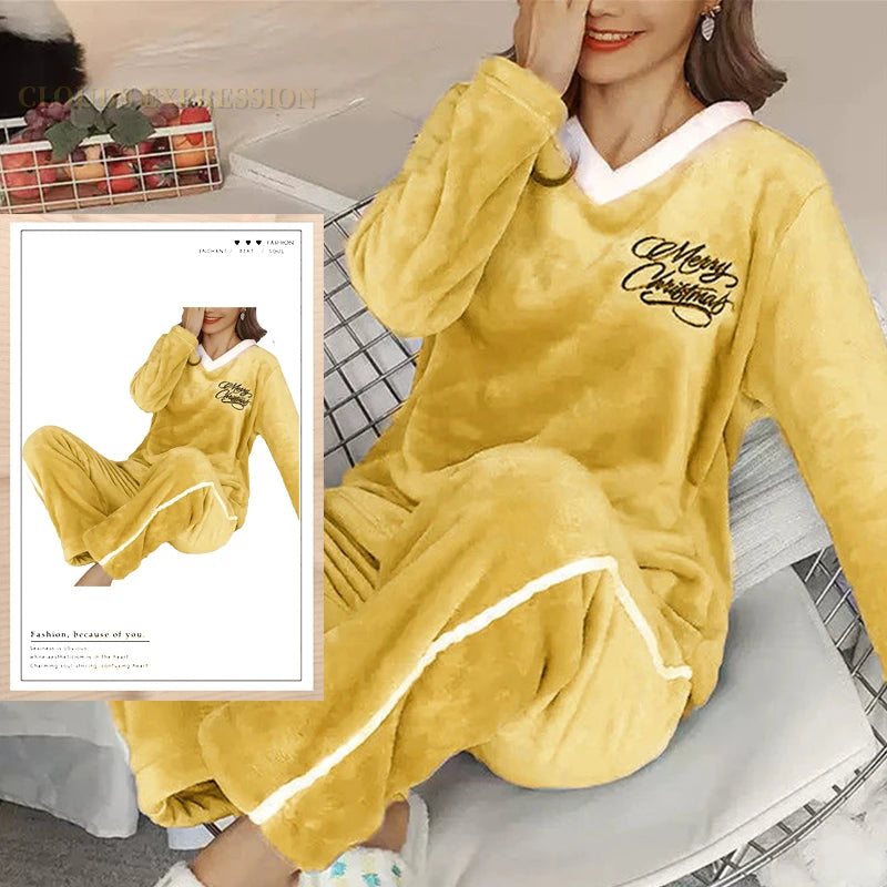 Conjuntos de pijamas de terciopelo con estampado de lunares