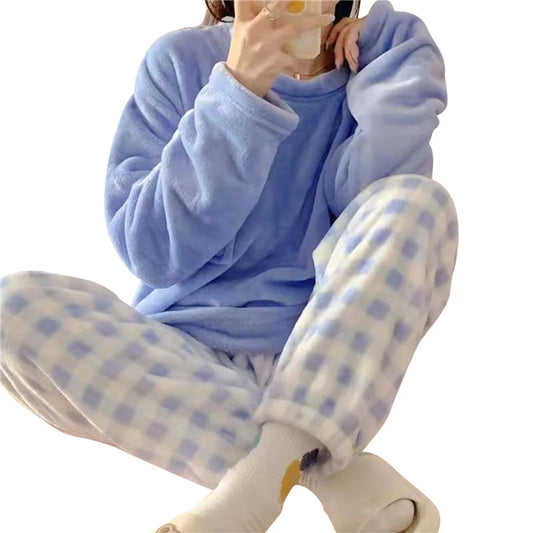 Conjuntos de pijamas de terciopelo con estampado de lunares