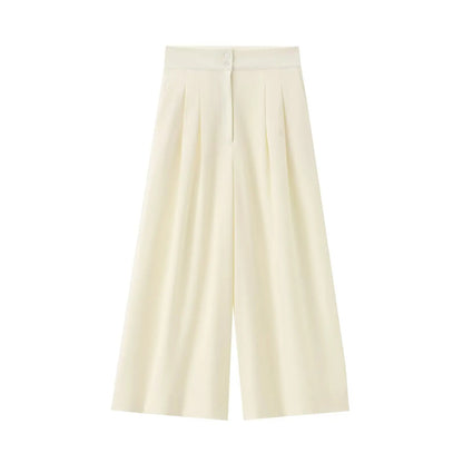 TFMLN Conjunto de pantalón de moda para mujer, sin mangas, cuello en V, top con cinturón, pantalones rectos
