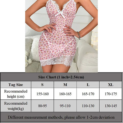 Lencería elástica sexy para mujer, vestido de encaje sin mangas con cuello en V