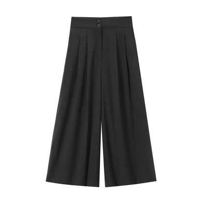TFMLN Conjunto de pantalón de moda para mujer, sin mangas, cuello en V, top con cinturón, pantalones rectos