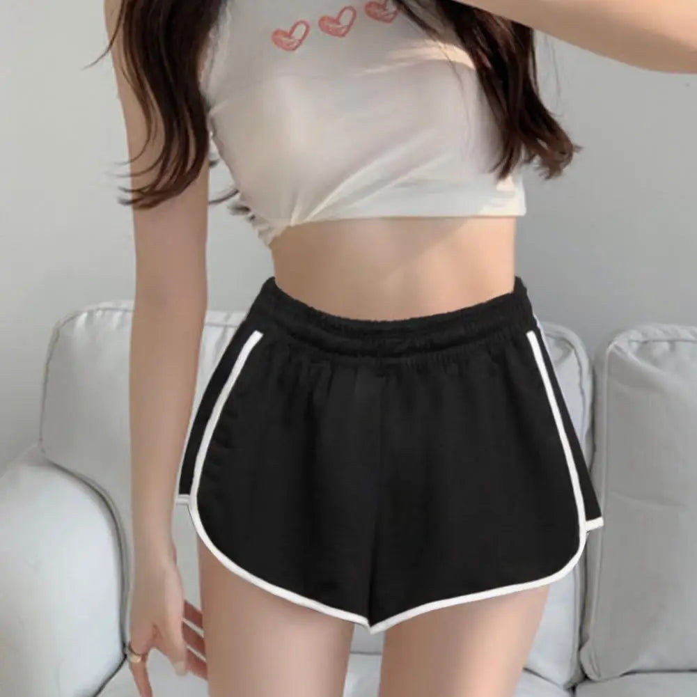 Pantalones cortos deportivos holgados para mujer,