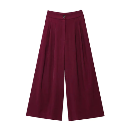 TFMLN Conjunto de pantalón de moda para mujer, sin mangas, cuello en V, top con cinturón, pantalones rectos